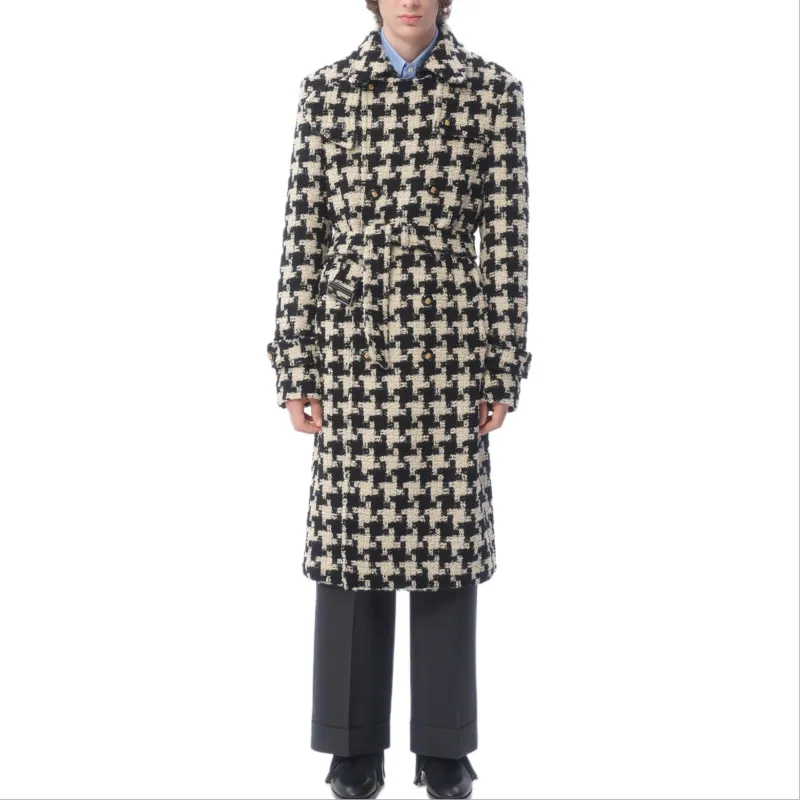 Valentino FW24 Coat Men's Black White-1