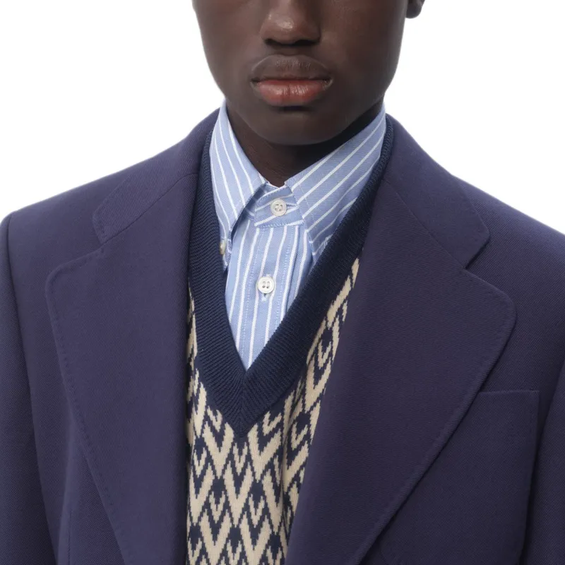 Valentino Single Breasted Straight Hem Jacket-9