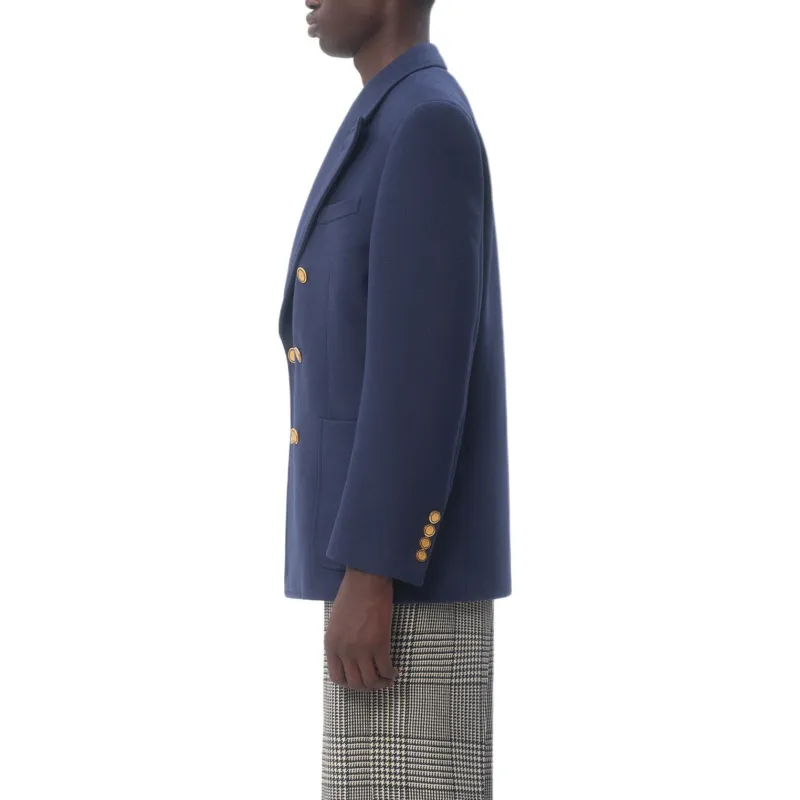 Valentino FW24 Business Suit Coat Men's Indigo-3