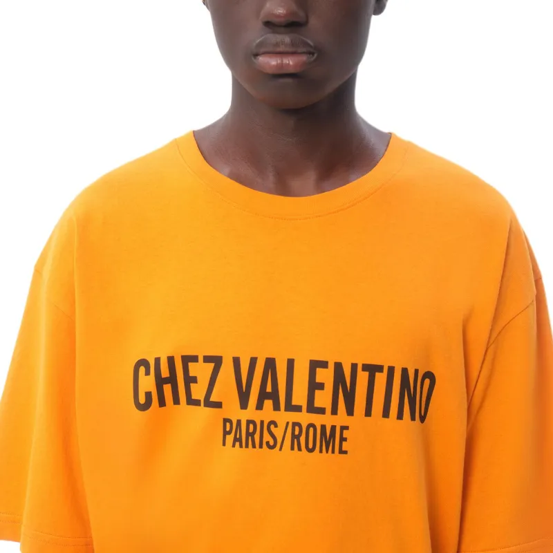 Valentino Chez Valentino Printed Crewneck T Shirt-5