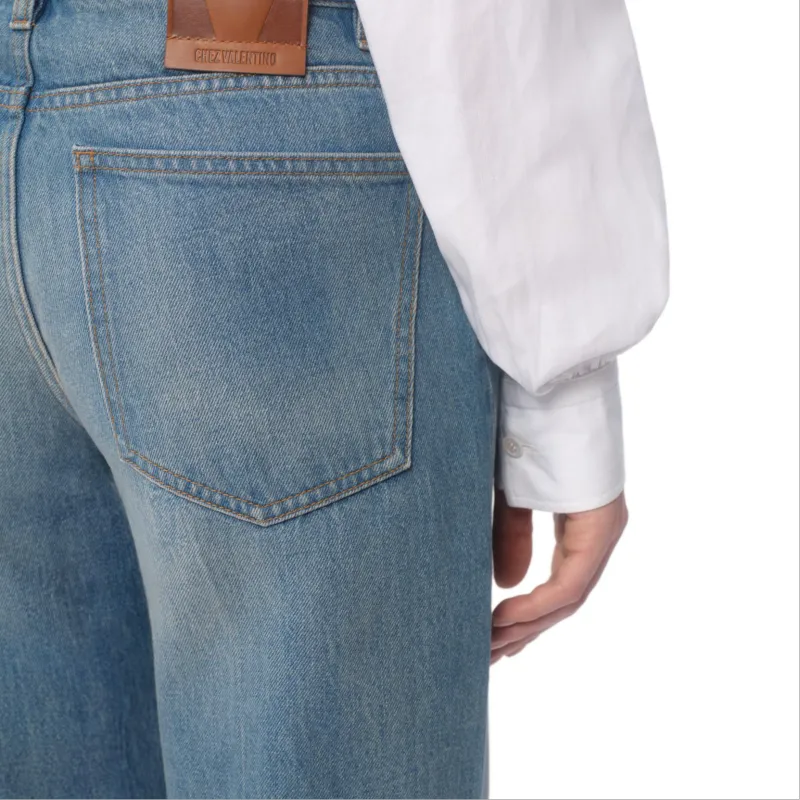 Valentino Denim Jeans 'Medium Blue'-5