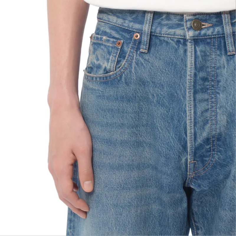 Valentino Logo Patch Straight Leg Jeans-6
