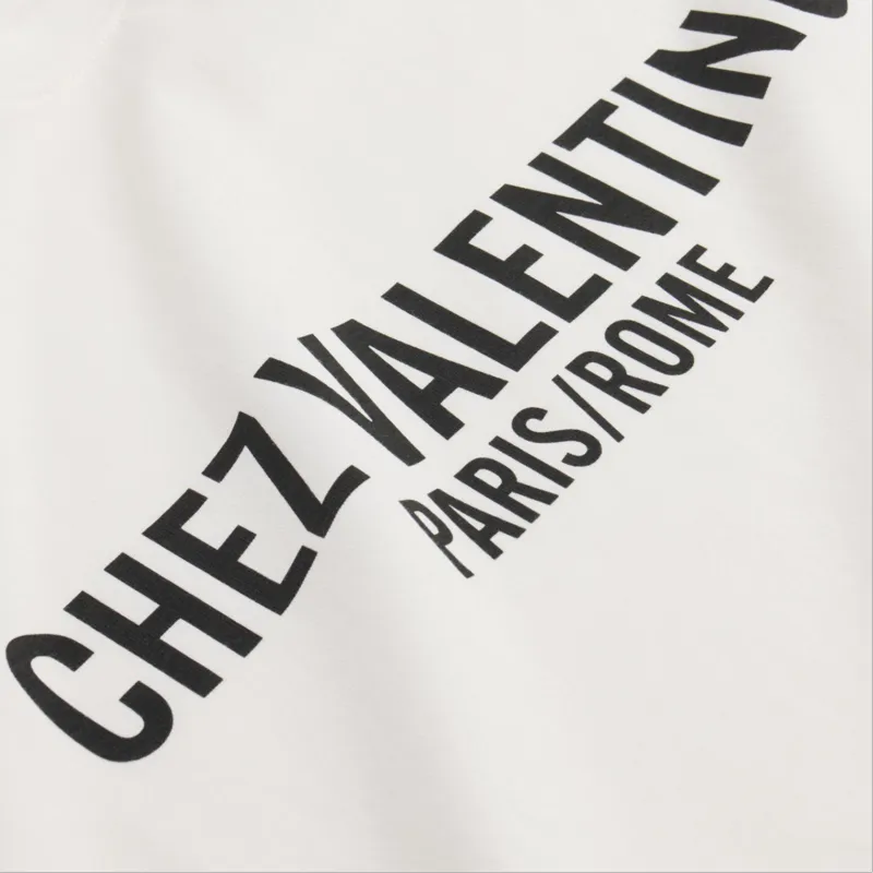 Valentino Chez Valentino Printed Crewneck T Shirt-5