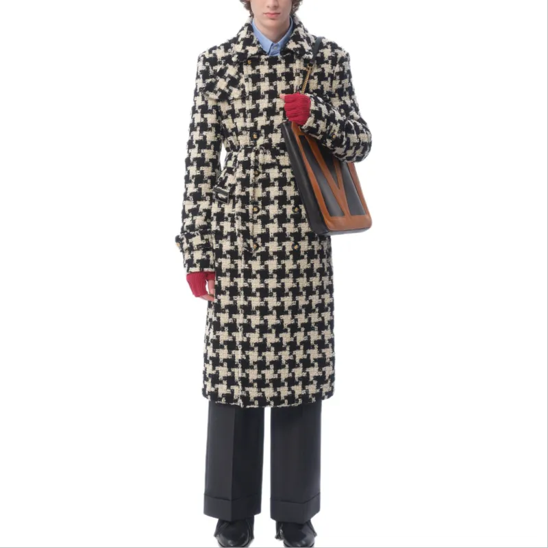 Valentino FW24 Coat Men's Black White-2