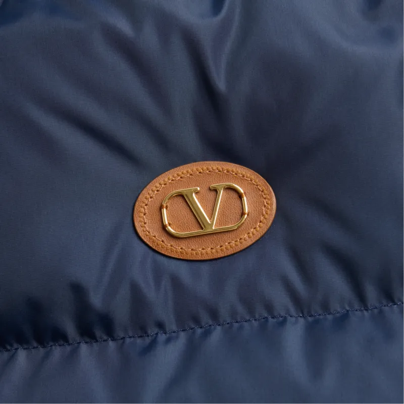 Valentino Zip Up Hooded Down Jacket-8