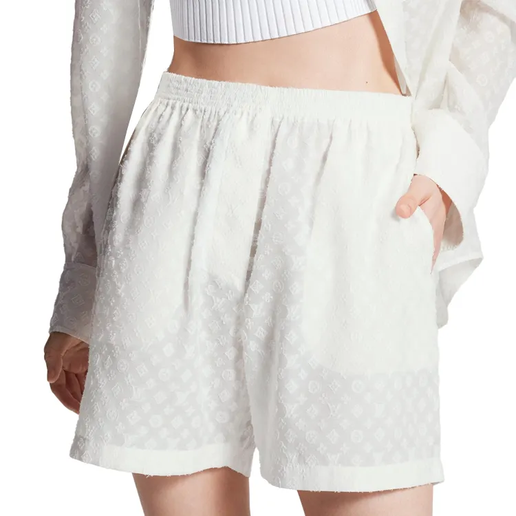 LOUIS VUITTON Monogram Fil Coupé Pajama Shorts-3