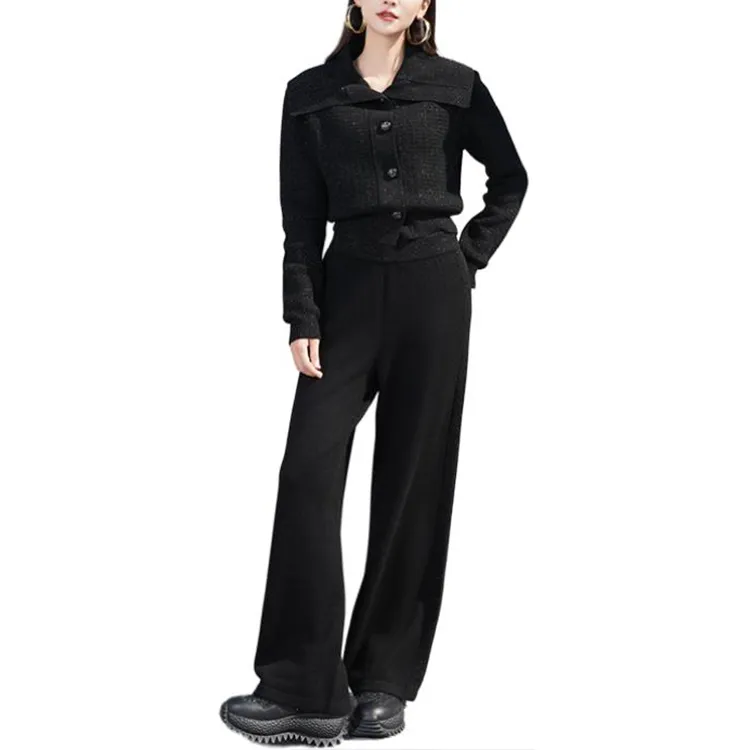 BESIONIA FW24 Cropped Coats Women's Black-1