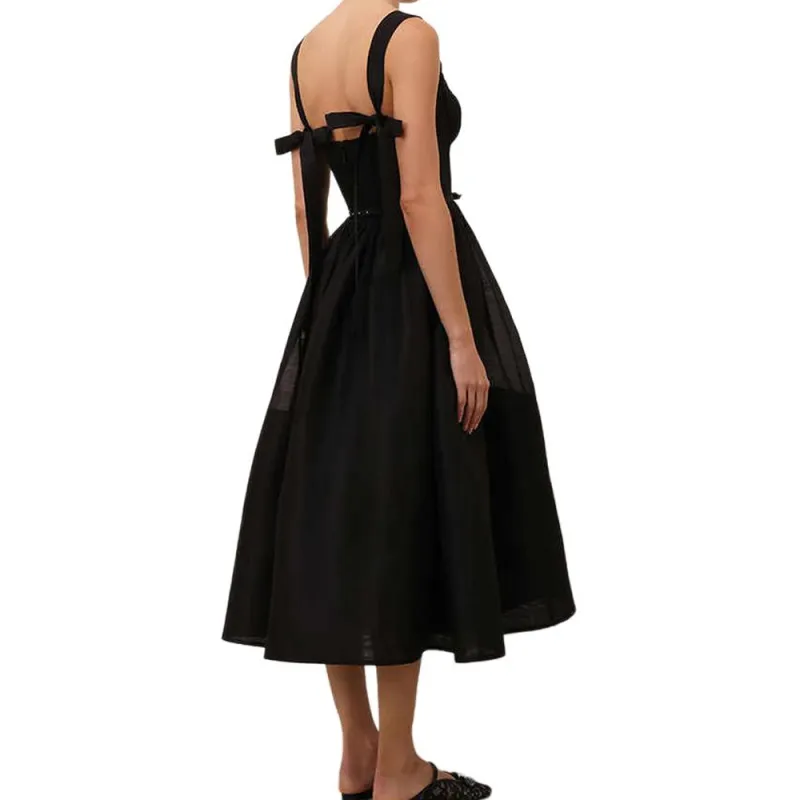 Zimmermann SS25 Slip Dresses Women's Black-3
