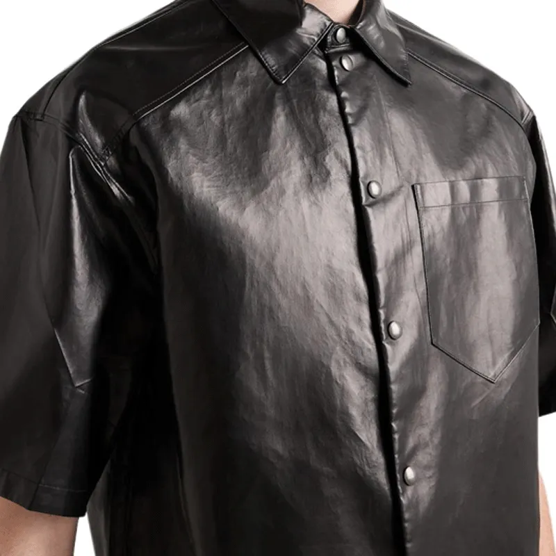 PRADA Leather Shirt-4
