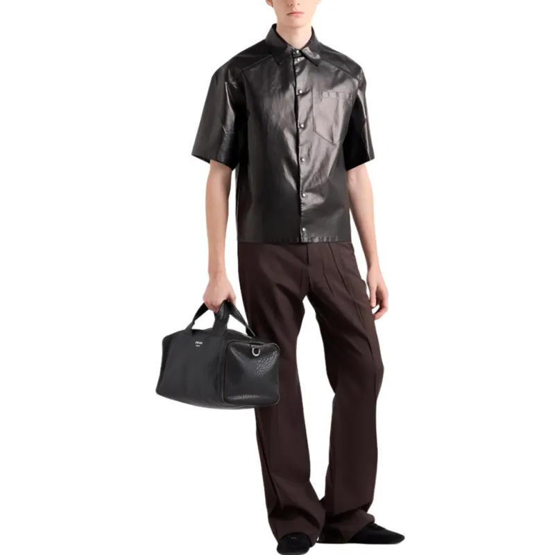PRADA Leather Shirt-1