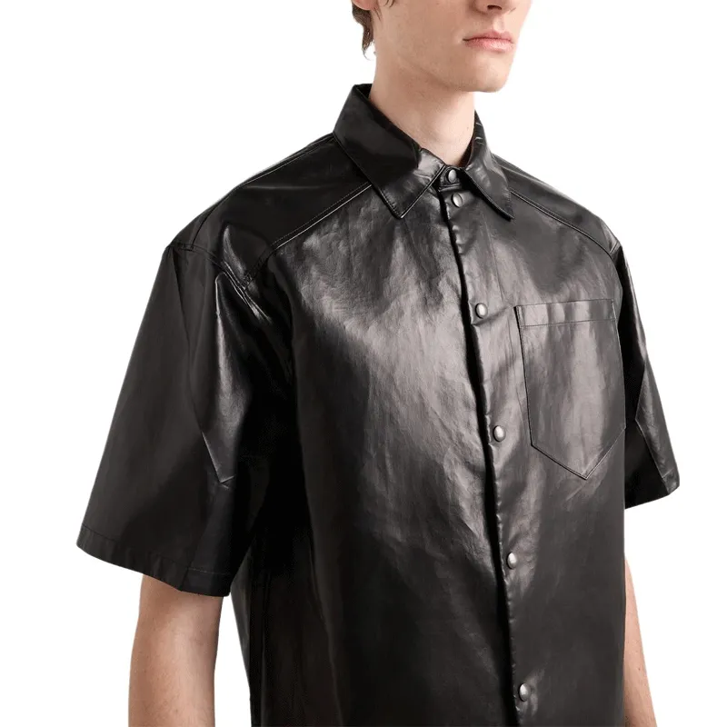 PRADA Leather Shirt-3