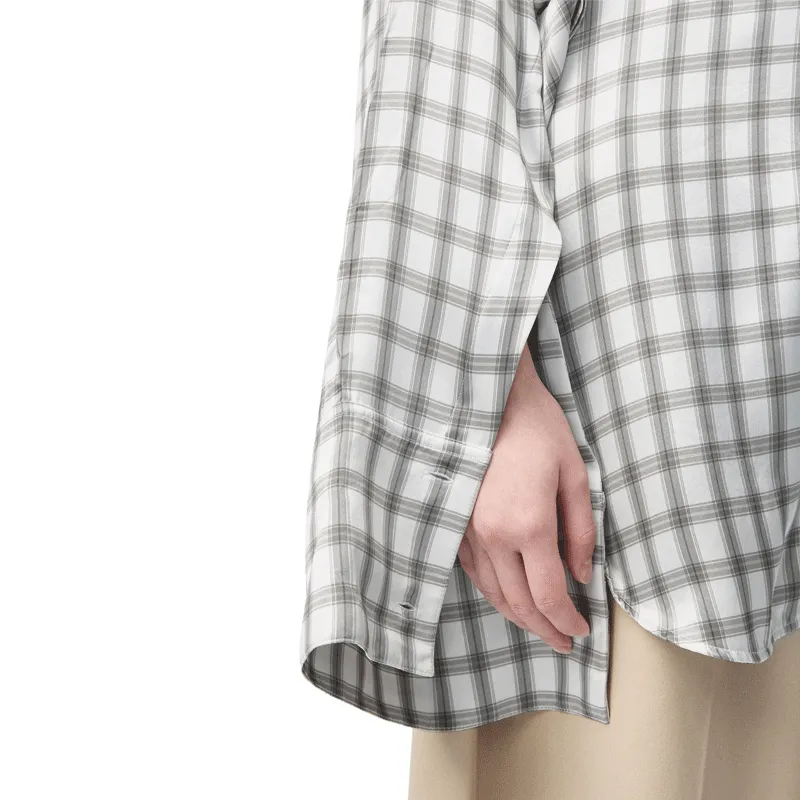 LOEWE Checked Satin Shirt-4