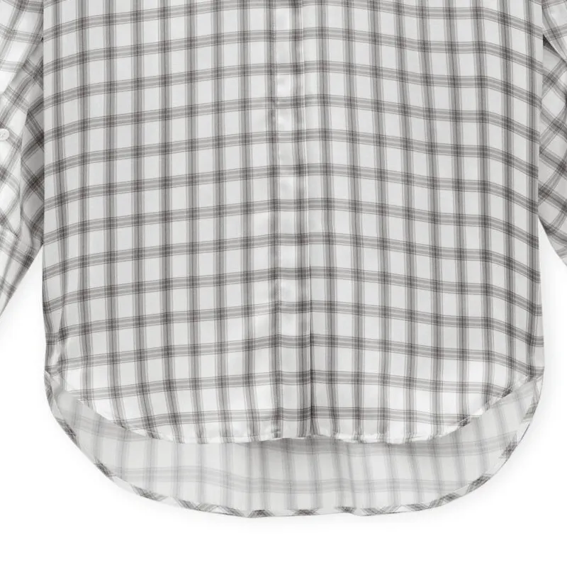 LOEWE Checked Satin Shirt-6