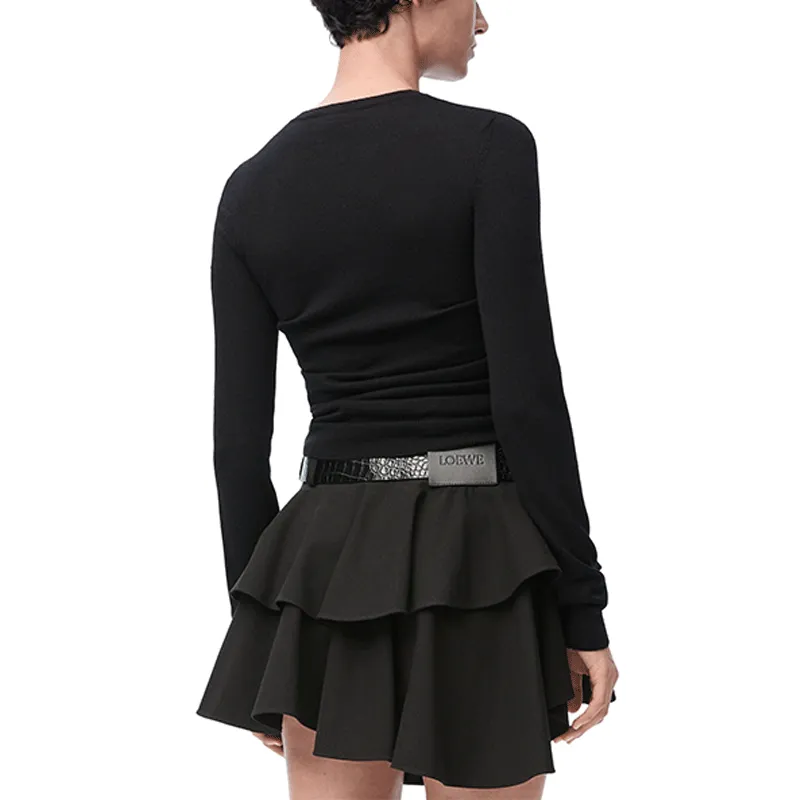 LOEWE SS25 Cashmere Sweater Women's Black-2