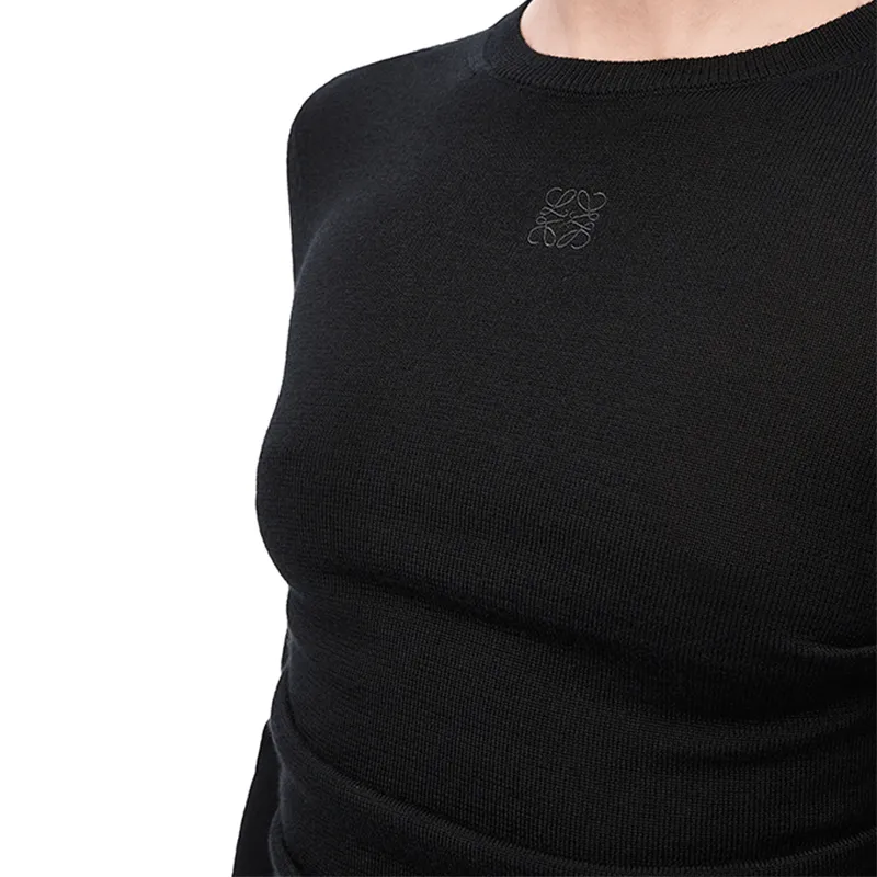 LOEWE SS25 Cashmere Sweater Women's Black-4