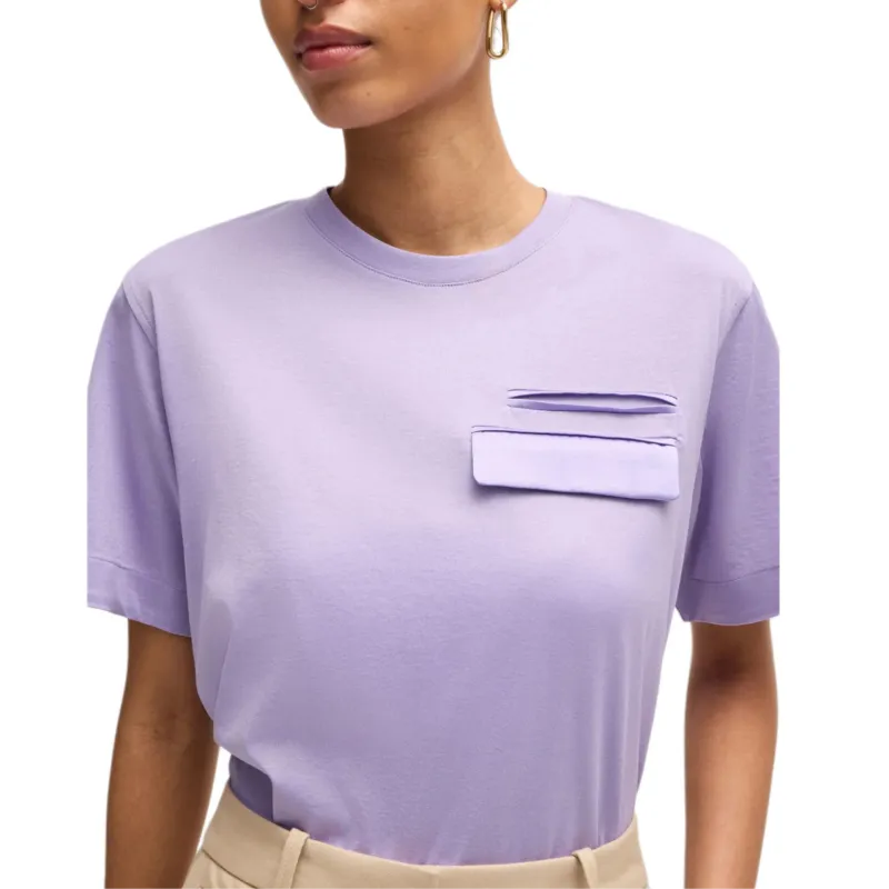 HUGO BOSS Regular T Shirt Women's Purple-4