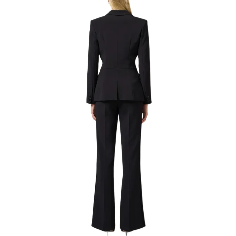 Elisabetta Franchi Satin Bands Crêpe Jacket-2