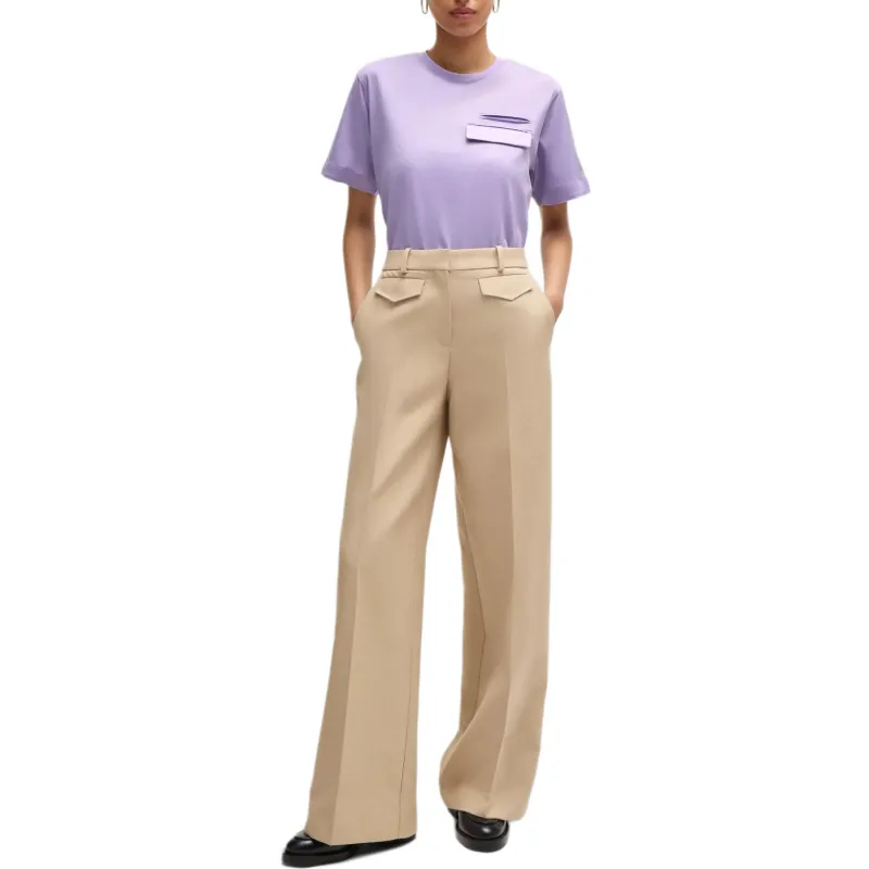 HUGO BOSS Regular T Shirt Women's Purple-3