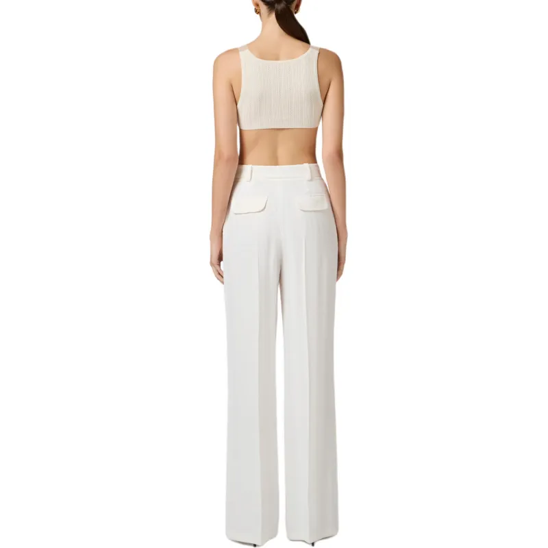 Elisabetta Franchi Logo charm Trousers-2