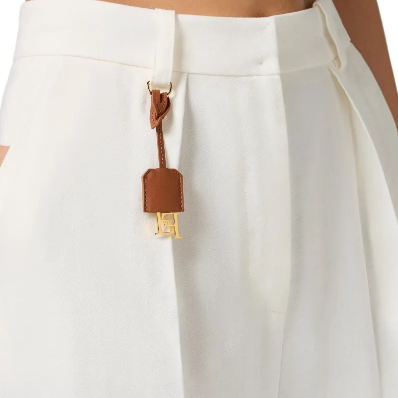 Elisabetta Franchi Logo charm Trousers-4