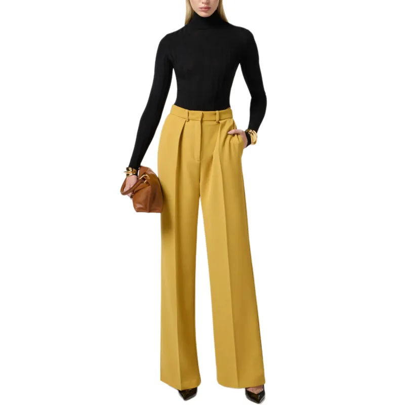 Elisabetta Franchi Belted Crepe Trousers-3