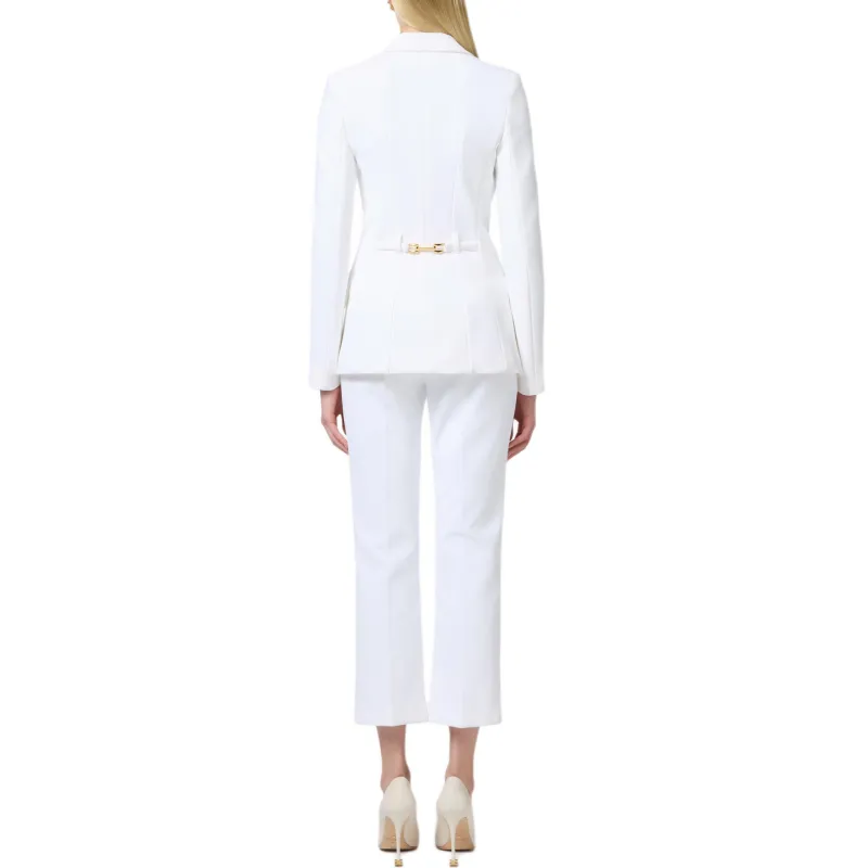 Elisabetta Franchi Embroidery And Strap Crêpe Jacket-2