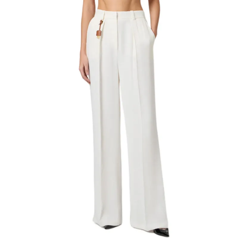 Elisabetta Franchi Logo charm Trousers-3