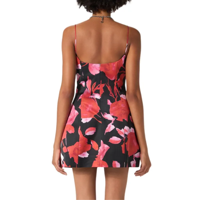 Blumarine Slip Dresses Women's Red Black-3