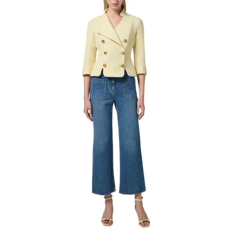 Elisabetta Franchi Jackets & Coats Women's Yellow-1