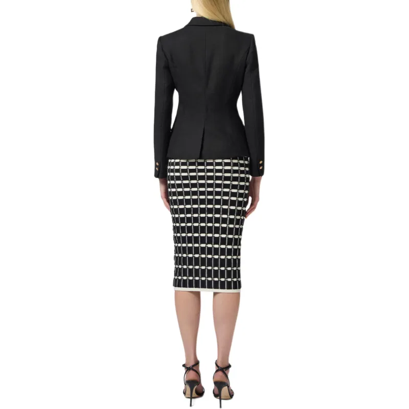 Elisabetta Franchi Button detail Blazer-3