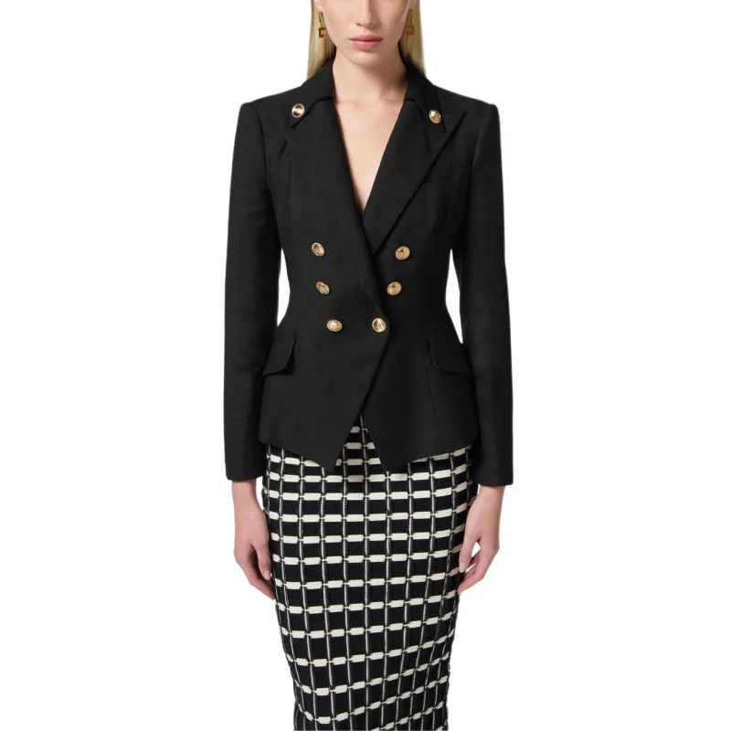 Elisabetta Franchi Button detail Blazer-1
