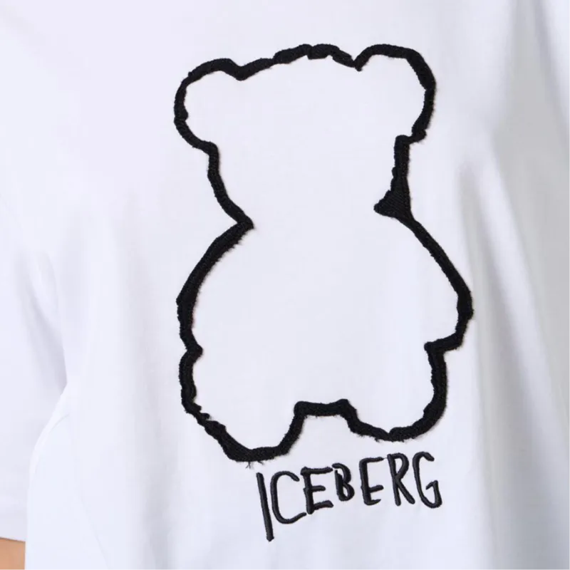 Iceberg Bear Iceberg Printed Jersey T Shirt-4