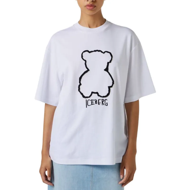 Iceberg Bear Iceberg Printed Jersey T Shirt-2