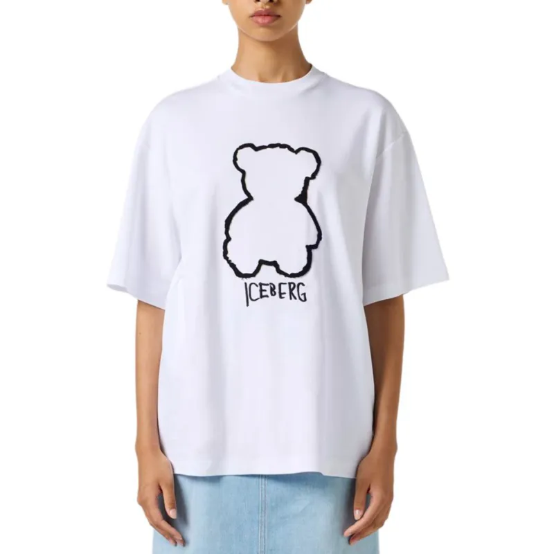 Iceberg Bear Iceberg Printed Jersey T Shirt-1