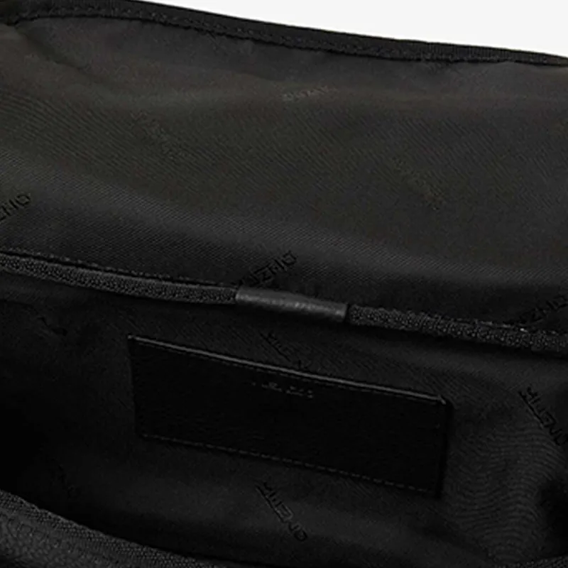 KENZO Cow Leather Messenger Bag Shoulder Bag Crossbody Bag Unisex Black-4