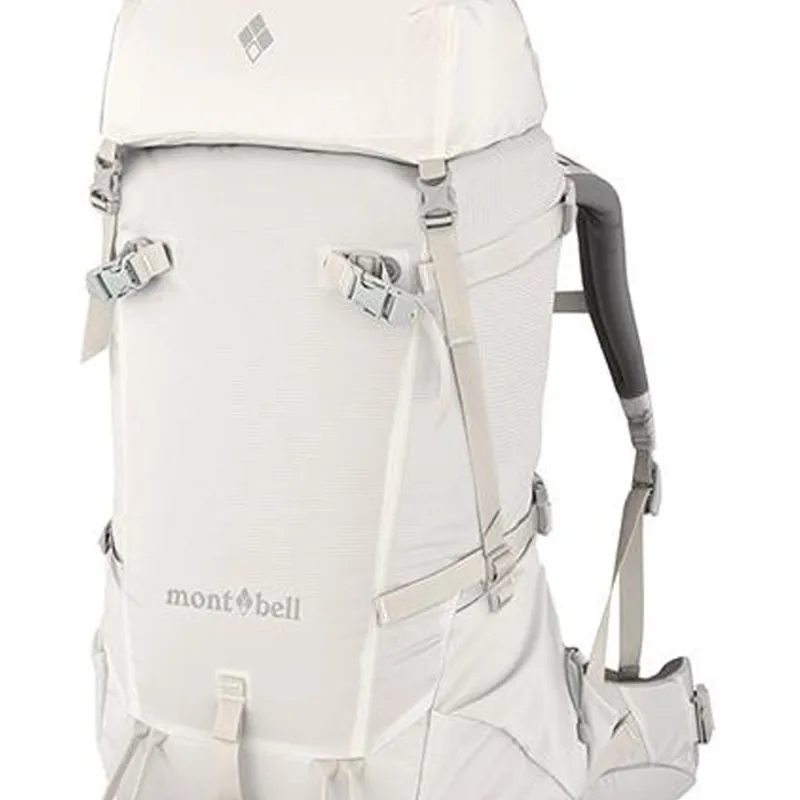 MONTBELL Nylon Outdoor Mountaineering Bag, Backpack Regular Women's Light Gray-3