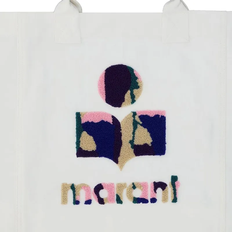 ISABEL MARANT Cotton Tote Bag Shopping Bag Shoulder Bag Handbag Regular Women's White-2