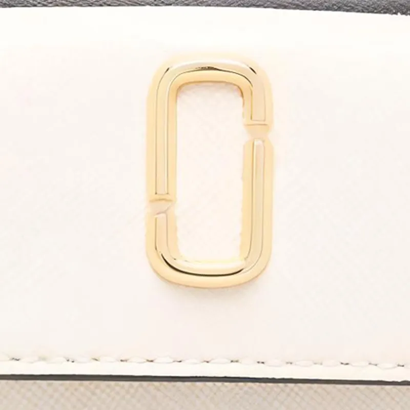 MARC JACOBS Leather Wallet Women's Black/White-3
