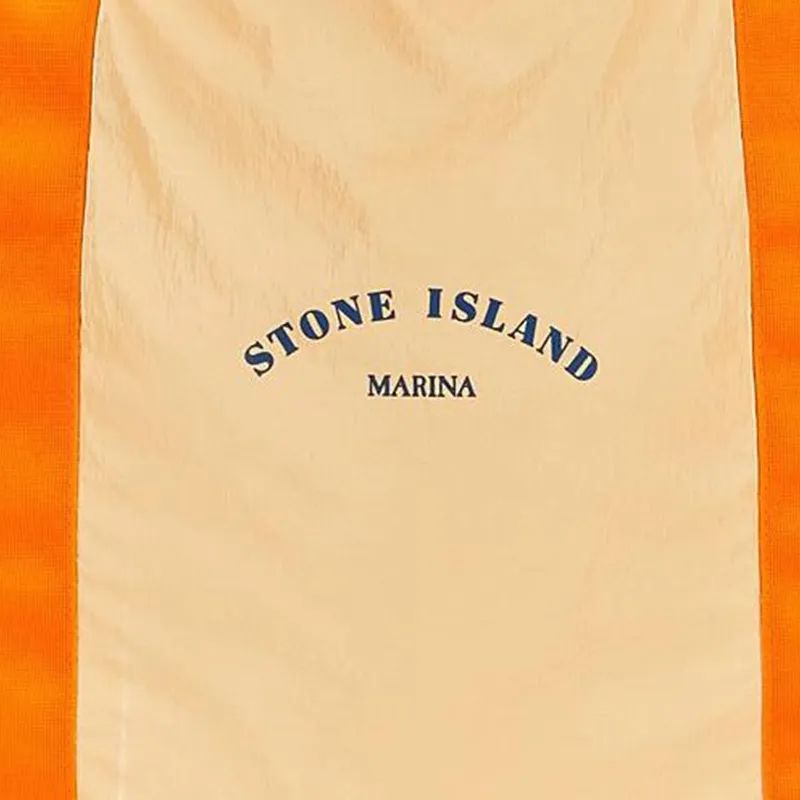STONE ISLAND Polyurethane Tote Bag, Shopping Bag, Handbag, Shoulder Bag Men's Orange-3