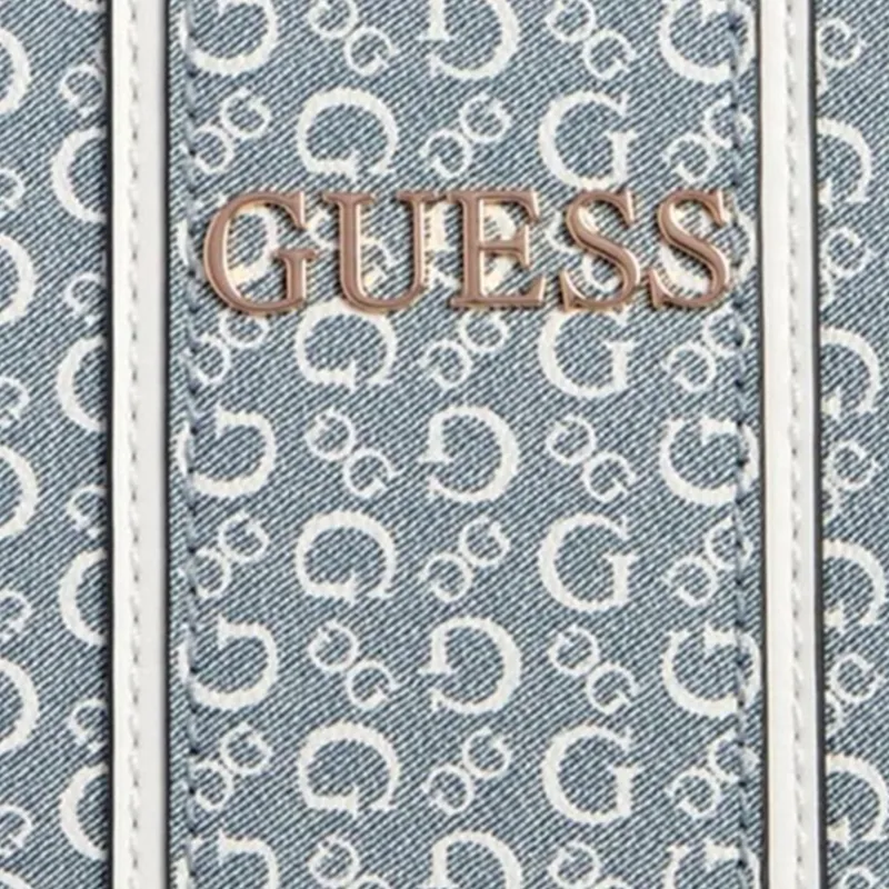 GUESS Coated Canvas Backpack Regular Women's Light Blue-3