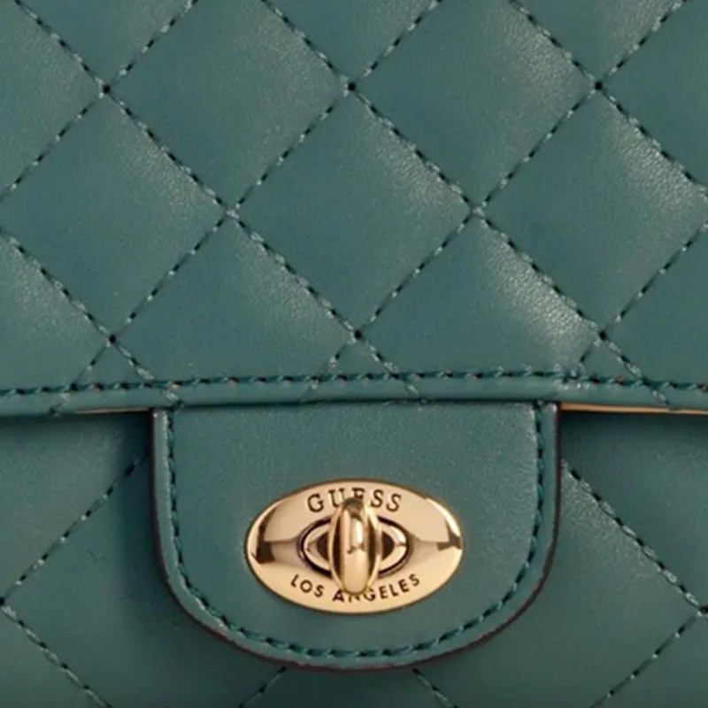 GUESS Artificial Leather Wallet Regular Women's Green-3