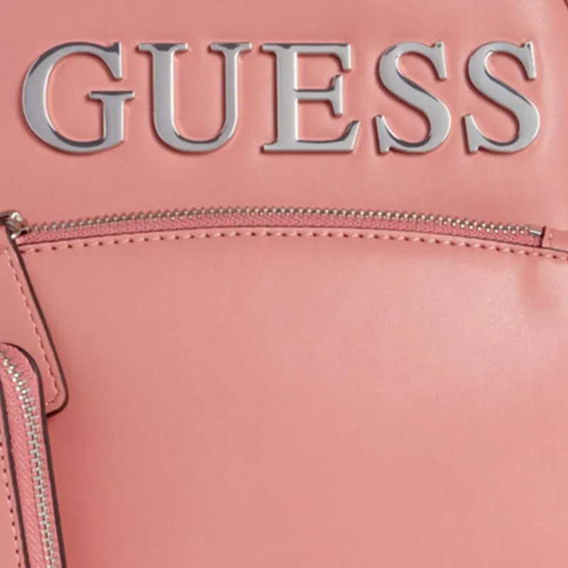 GUESS Artificial Leather Backpack Regular Women's Pink-3