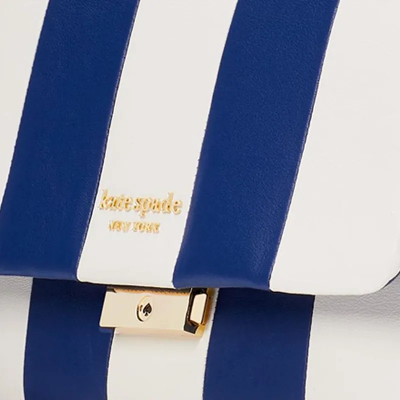 Kate Spade Multicolor Cow Leather Crossbody Bag Shoulder Bag Medium Size Women's Space Blue/White-4