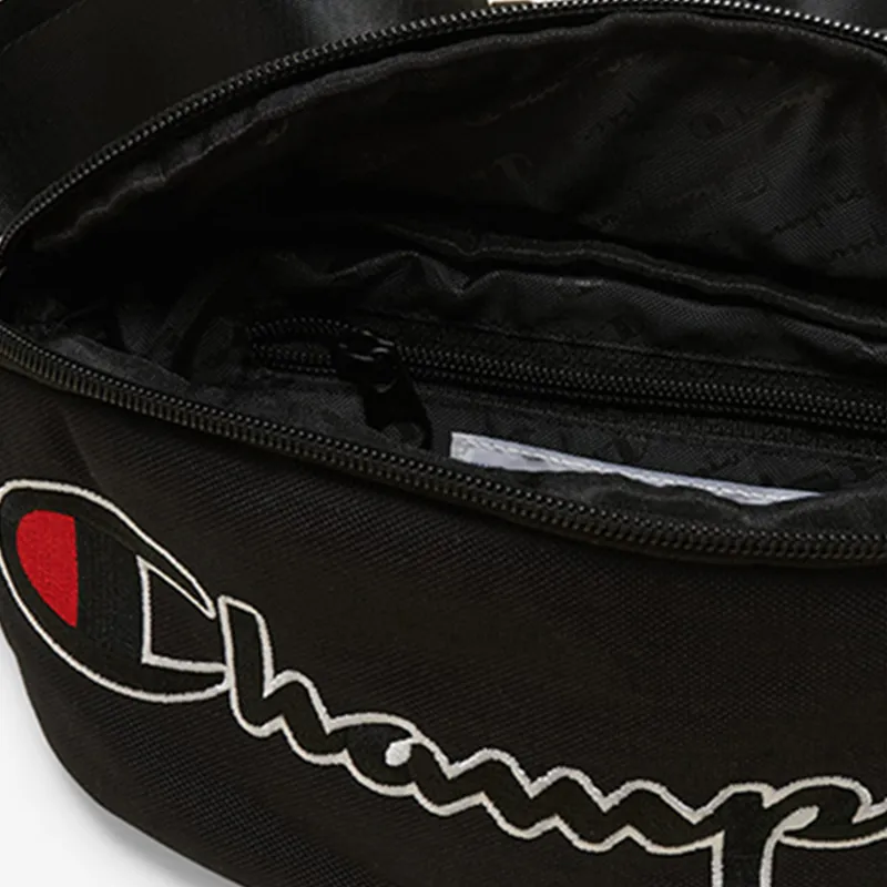 Champion Nylon Fabric Sling Bag, One Shoulder, Crossbody, Fanny Pack Regular Unisex Black-3