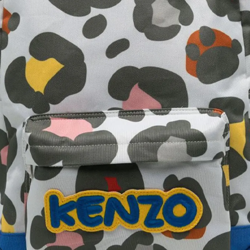 KENZO Kids Rucksack Leopard-print Backpack-3