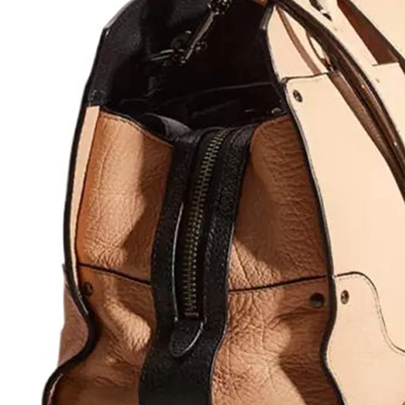 COACH Bleecker Leather Handbag Women's Camel-3
