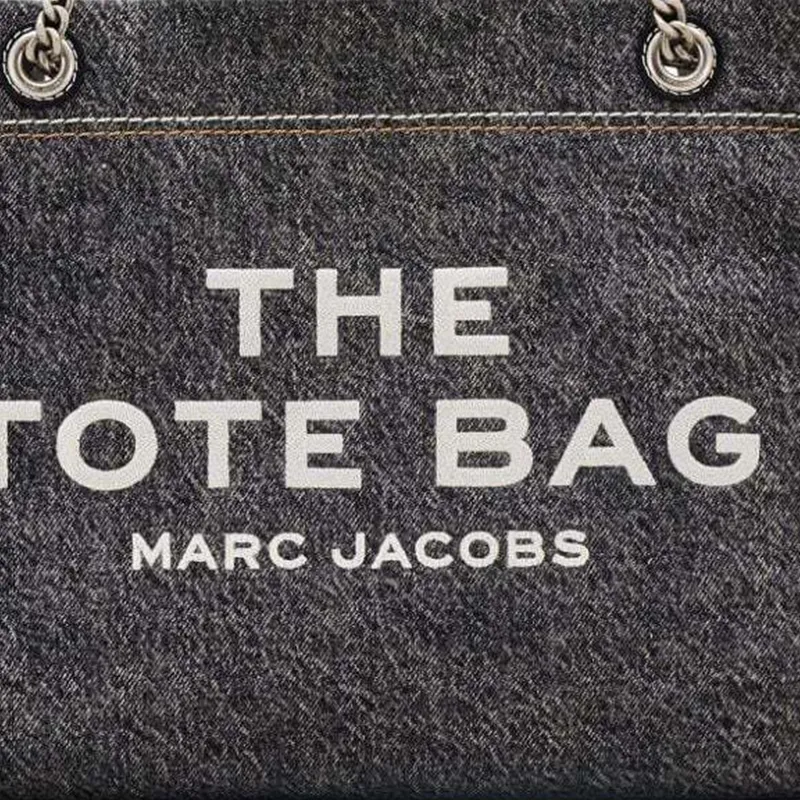 MARC JACOBS The Denim Chain Medium Tote Bag-4
