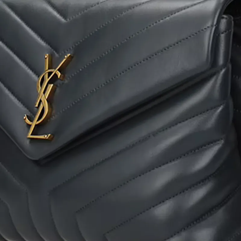 SAINT LAURENT LOULOU Leather Chain Crossbody Bag, Shoulder Bag Medium Size Women's-4