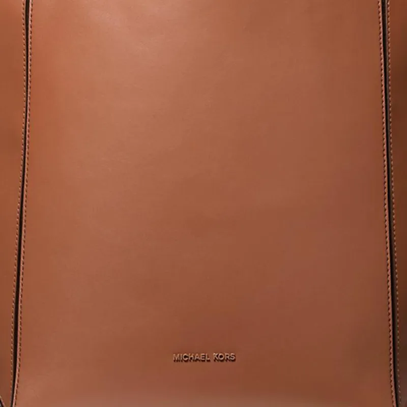 MICHAEL KORS Leather Tote Bag Shopping Bag Handbag Large Size Women's Brown-4