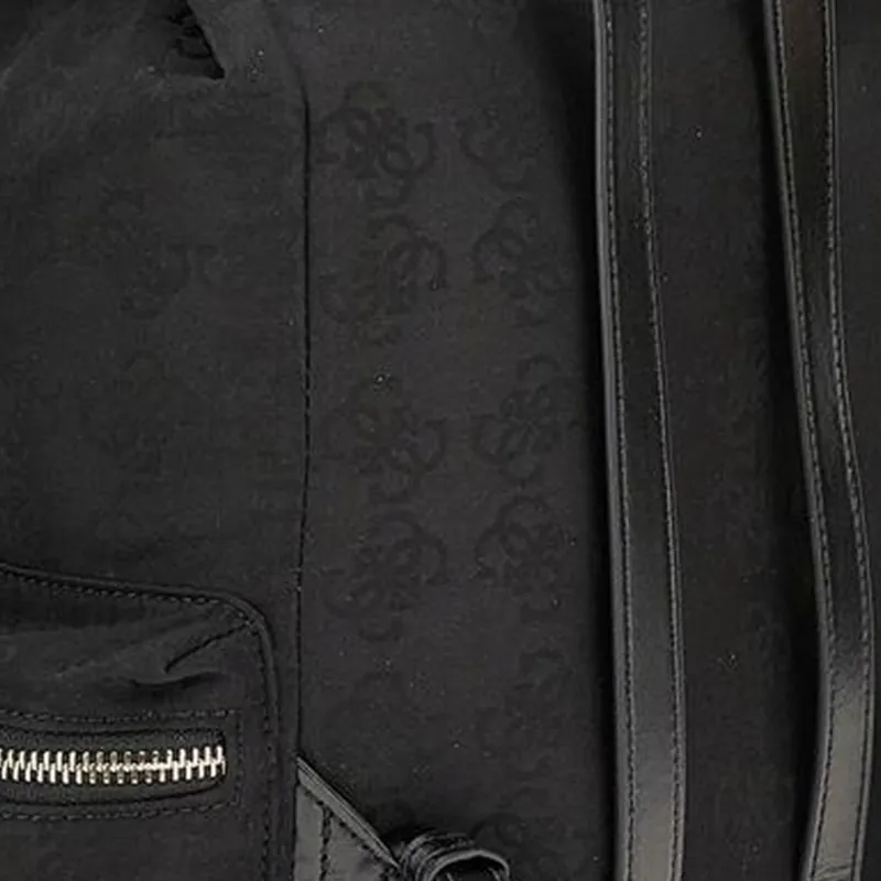 GUESS Fabric Backpack Tubas Women's Black-3
